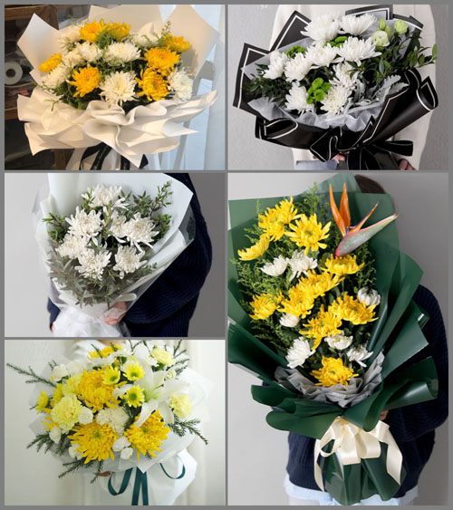 浙江省台州温岭市白事花束代送